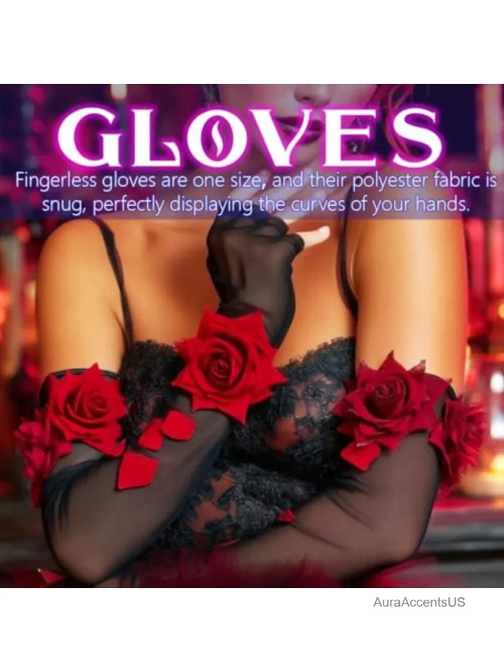 Fingerless Lace Gloves for Women Gothic Novelty Arm Sleeves
